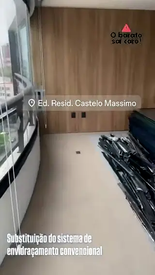 Obra da Glass System no Ed. Castelo Máximo